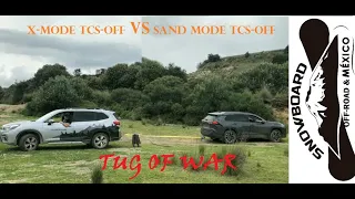 Toyota Rav4 2020 VS Subaru Forester 2020 TUG OF WAR - Prueba de arrastre