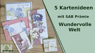 5 Kartenideen mit der Sale-A-Bration Prämie Wundervolle Welt, Wonderful World | Stampin' Up!