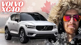 2024 Volvo XC40 Review, Night Drive, B5 Mild Hybrid Tested on Snow and Ice