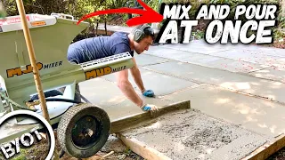 How To Pour A Concrete Patio QUICK!