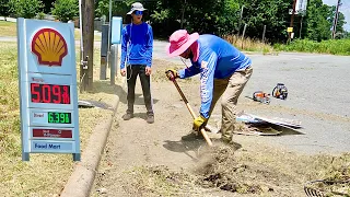 OWNER had CANCER so we CLEANED UP his OLD GAS STATION for FREE!