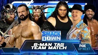 Drew McIntyre & Viking Raiders Vs Happy Corbin, Mahal & Shanky - WWE Smackdown 18/03/2022 (Español)