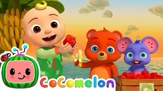 Apples and Bananas Song | CoComelon Animal Time | Animal Songs for Kids