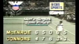 McEnroe vs Connors - 1980 U.S. Open SF (Pt 2)