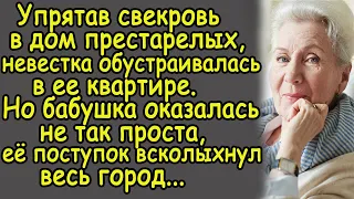 Упрятав свекровь в дом престарелых,невестка обживала ее квартиру.Но бабушка оказалась не так проста