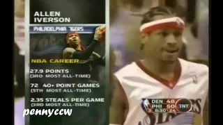 Allen Iverson 38pts vs Carmelo Anthony the Denver Nuggets (2006)