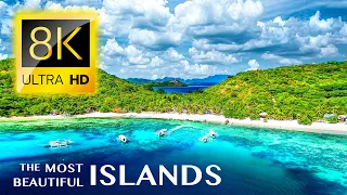 The Most Beautiful Islands 8K ULTRA HD · With Calming Music