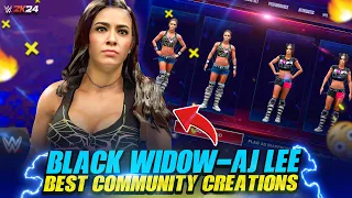 ⚡Wwe 2k24 : AJ Lee - Best Community Creations | Entrance Formula | Full Entrances 🔥