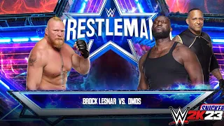 WWE 2K23 - Brock Lesnar Vs Omos | WrestleMania 39 PS5 [4K]