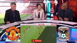 Manchester United vs Coventry 3-3(Pen:4-2) Roy Keane And Ian Wright Review | Bruno Maguire Reaction