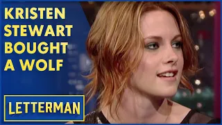 Kristen Stewart Bought A Wolf | Letterman