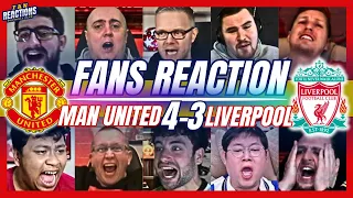 MAN UTD & LIVERPOOL FANS REACTION TO MAN UNITED 4-3 LIVERPOOL | FA CUP