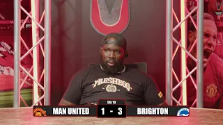 Man United 1-3 Brighton GOAL REACTIONS