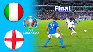 PES 2021 - Italy vs England - Final UEFA EURO 2020 - Full Match & All Goals HD