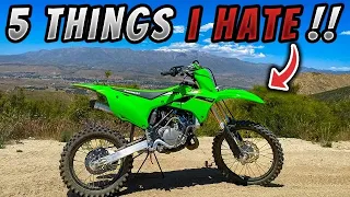 Top 5 things I HATE about my Kawasaki KX112 dirt bike!!!