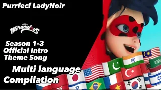 Miraculous Multi language Compilation | S1-3 Intro | 40+ Languages #compilation #miraculous