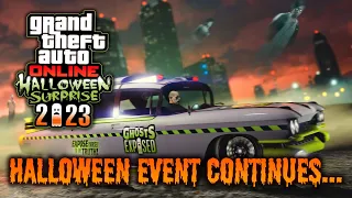 The HALLOWEEN EVENT CONTINUES in GTA Online! (NEW Vehicle, Game Modes, Ghost Hunts, and More!)