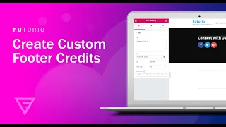 Custom Footer Credits with Elementor - Futurio