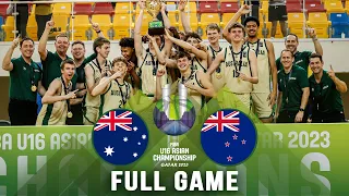 FINAL: Australia v New Zealand | Full Basketball Game | FIBA U16 Asian Championship 2023