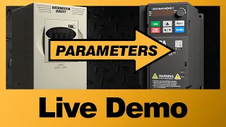 GS20(X) Variable Frequency Drive in GS2 Mode, part 2 - Live Demo from AutomationDirect