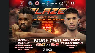 Muay Thai - Abdoulaye Diallo (Pro-Fighting Bologna) vs Mohamed El Aamraqui (Oneshot 2561)