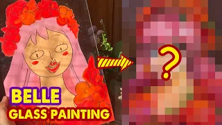 Glass Painting - Draw Belle : Ryuu to Sobakasu no Hime #shorts #hutachan #anime