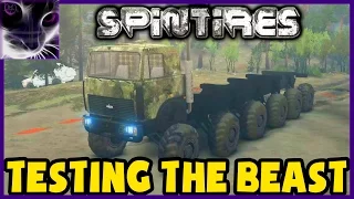 SpinTires - MASSIVE 12-Wheeler Crawler Truck Testing