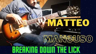 Breaking Down The Lick - Matteo Mancuso - Pt 1