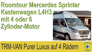 Roomtour Mercedes Sprinter VAN der Luxusklasse flexibler Ausbau als TRM-VAN