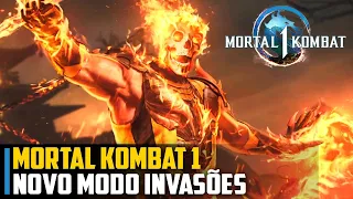 Mortal Kombat 1 novo modo INVASÕES gameplay EXCLUSIVO