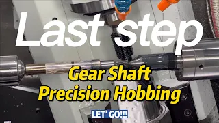 gear shaft precision hobbing process