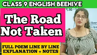 The Road Not Taken class 9|The road not taken class 9 in hindi full poem explanation|Class 9 English