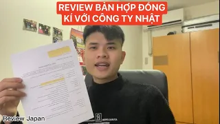 [Review] Bản Hợp Đồng Kí Với Công Ty Nhật Bản - Ghi Rõ Lương Thưởng