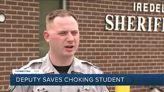 Deputy saves chocking student
