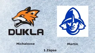 Michalovce VS Martin HIGHLIGHT Finále 1.Hokejovej Ligy 1.Zápas