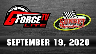 GForceTV Lite - OSCAAR from Sunset Speedway -  September 19, 2020