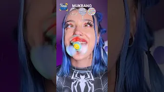 🟣 UwU bubble mukbang 🟣 (съедобные мыльные пузыри) #asmr #mukbang #uwu