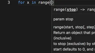 Counting backwards in Python. Use the third parameter of the range function.