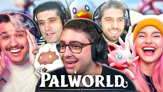 tudo por um PAL? KKKK Melhores momentos dos STREAMERS jogando PALWORLD!