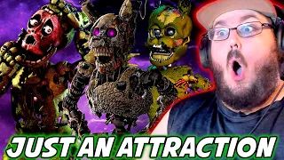 FNAF SPRINGTRAP SONG "Just an Attraction" (ANIMATED III) & MORE FNAF SONG REACTION!!!