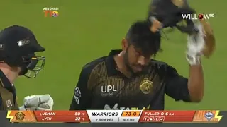 Chenai braves vs northern varrious Usman Khan Fastest 50 just 17 bowl T10 league