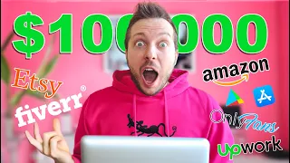 Где я заработал $100000, заработок в интернете на Etsy, Fiverr, Amazon, Upwork, AppStore