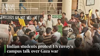 Indian students protest US envoy’s campus talk over Gaza war | Arab News