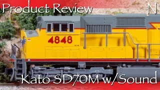 Product Review N Kato SD70M Locomotive with DCC and Sound UP