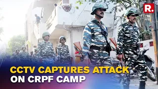 Attack on CRPF Camp in Kashmir’s Maisuma That Killed One Security Personnel Caught on Camera; Watch