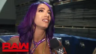 Sasha Banks holds back tears following the WWE Evolution announcement: Raw Exclusive, July 23, 2018