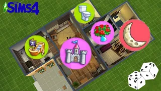 Sims 4 Каждая комната в разном стиле / Я построила дом, используя генератор стилей