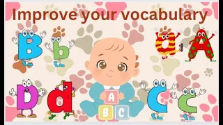 Abc for beginners | kids learning videos | ABC alphabets with ten words | improve your vocabulary