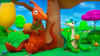 Dinosaurs Fruit Feast : Funny Dinosaurs Comedy Cartoons 2024 | Toon Dinos