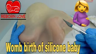 Birth of Silicone baby in the womb | Reborn Love